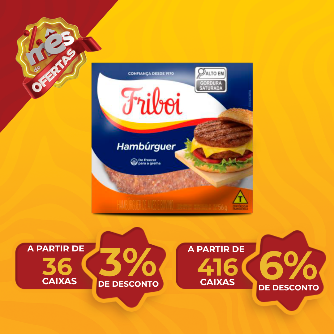 Hamburguer Misto Cong 56g - Friboi